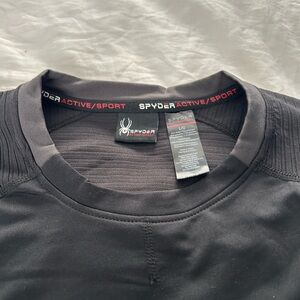 Spyder Jet Black Active Performance long sleevedTee